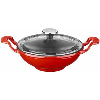 LAVA Metal Litinový wok červený 16 cm