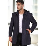 Dewberry PLT9335 Men's Coat-diagonal Black Blue – Zboží Dáma