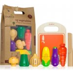 Johntoys dřevěná zelenina s prkénkem a nožem – Zboží Dáma