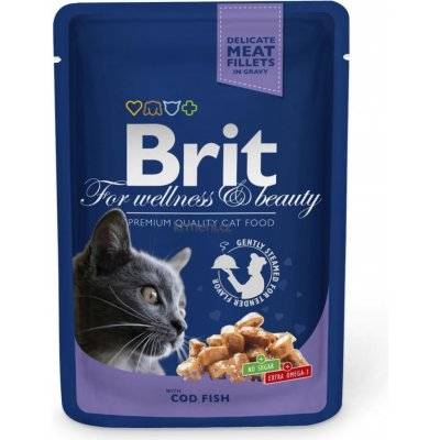 Brit cat adult S treskou v omáčce 100 g – Sleviste.cz