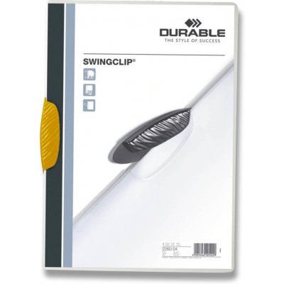 Durable Swingclip plastový rychlovazač žlutý A4 – Zboží Živě