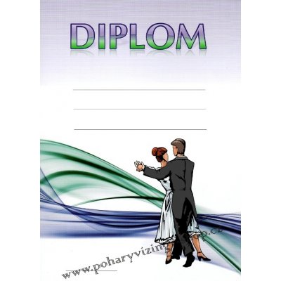 VIZINGR Tanec diplom A4 č.5 Tanec č.5 BEZ TEXTU – Hledejceny.cz