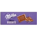 Milka ChocoBiscuit máslové sušenky s tabulkou mléčné čokolády z alpského mléka 150 g – Zboží Dáma