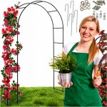 Kovová pergola Mensen 240 cm tmavě zelená – Hledejceny.cz