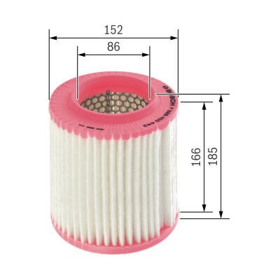 Vzduchový filtr BOSCH F 026 400 443 – Hledejceny.cz