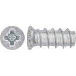 Eurošroub se zápustnou hlavou PZ2 bíle pozinkovaný 6 x 11,5 mm, 20 ks – Hledejceny.cz