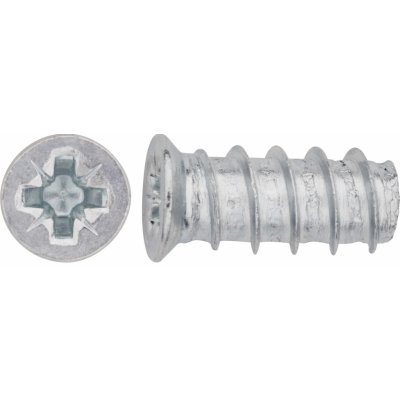 Eurošroub se zápustnou hlavou PZ2 bíle pozinkovaný 6 x 11,5 mm, 20 ks – Hledejceny.cz