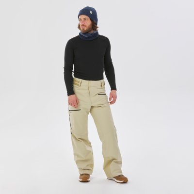 Wedze pánské lyžařské kalhoty FR100 béžové