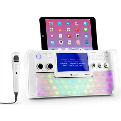 Auna DiscoFever bílý bluetooth karaoke systém – Hledejceny.cz