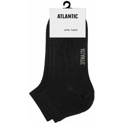Atlantic pánské kotníkové ponožky 3 pack tm.modré