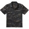 Army a lovecké tričko a košile Košile Brandit US shortsleeve darkcamo