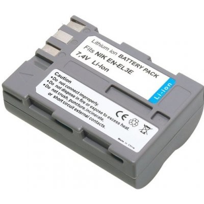 TRX baterie pro Nikon 1800 mAh / pro D50 / D70 / D80 / D90 / D100 / D200 / D300 / D300s / D700 / neoriginální (TRX-EN-EL3E) – Zboží Mobilmania