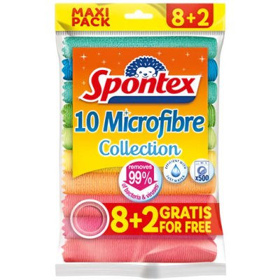Spontex Utěrka z mikrovlákna 8+2 gratis 10 ks – Zboží Dáma