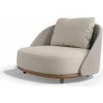 Tribu Nízké křeslo Elio Sofa, 118x94x69,5 cm, rám teak, výplet lanko linen, včetně polstrování látka kat.E – Hledejceny.cz
