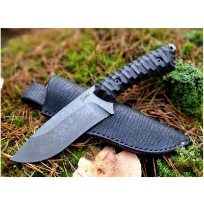 Nůž Páráček, Dachs Knives, StoneWash, černý – Hledejceny.cz