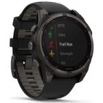 Garmin Fenix 8 47mm Sapphire Solar Titanium Carbon Gray/Black 010-02906-11 – Zboží Živě