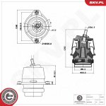 Zavěšení motoru ESEN SKV 75SKV303 – Zboží Mobilmania