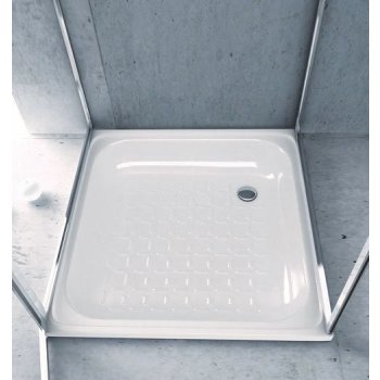AQUALINE Smaltovaná sprchová vanička, čtverec 70x70x12cm PD70X70