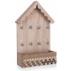 Regál a polička HOME DECOR Věšák na klíče HOUSE 30 x 18 x 6,5 cm