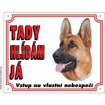 Stickers Výstražná plastová tabulka na plot Německý ovčák – Hledejceny.cz