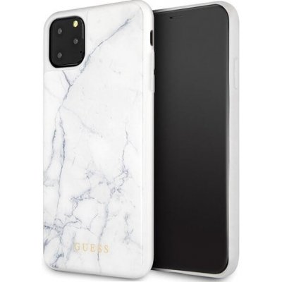 Pouzdro Guess MARBLE Apple iPhone 11 Pro Max bílé – Zboží Mobilmania