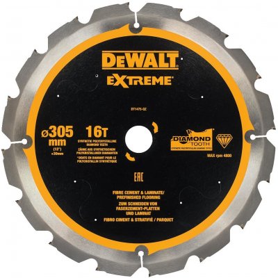 DeWALT DT1475 Pilový kotouč pro cementovláknité desky a laminát 305x30mm 16z