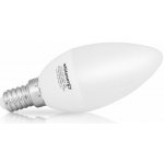 Whitenergy LED žárovka SMD2835 C37 E14 3W bílá mléčná teplá svíčka – Zboží Živě