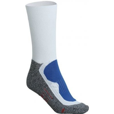 James & Nicholson ponožky Sport Socks Bílá Modrá královská – Zboží Mobilmania