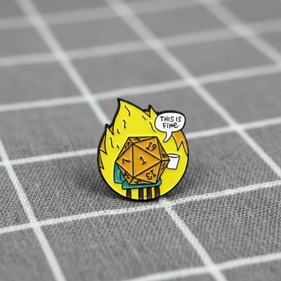 Pinarna D&D kostka “This is fine“ „To je v pohodě“ – Zboží Dáma