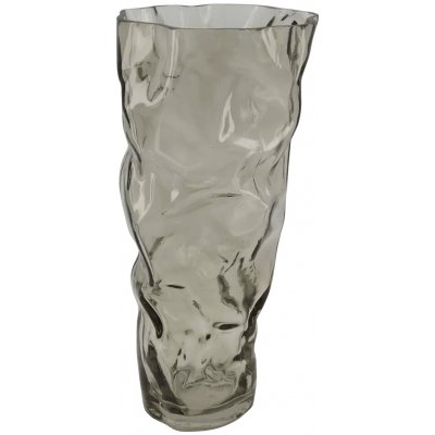 ELLA Skleněná váza, ø 19 × 39 cm, šedá 108170167 – Hledejceny.cz