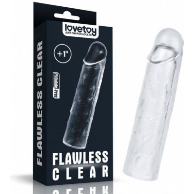 Flawless Clear Penis Sleeve Add 1"
