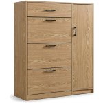 Boximo Botník Tami 90 x 125 x 28 cm hnědý – Zboží Dáma