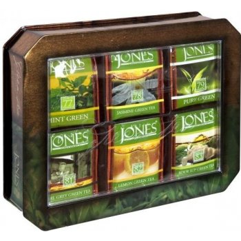 Jones Tea Variace zelených čajů v dárkové kazetě 60 sáčků