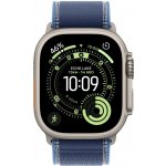 Apple Watch Ultra 3 (2025) 49mm Přírodní titan s modrým/jasně modrým trailovým tahem M/L MEWU4QC/A – Zboží Živě