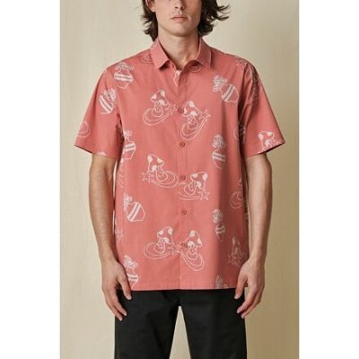 Globe UNDERGROUND HOLIDAY SS shirt Red Smoke