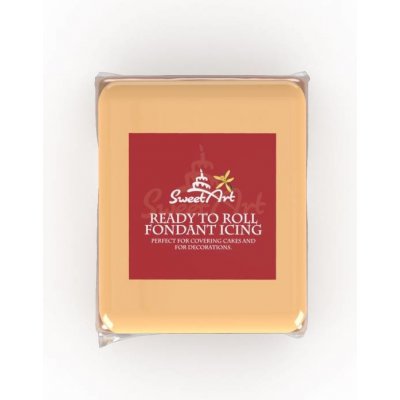 SweetArt potahovací a modelovací hmota vanilková Peach 250 g – Zboží Mobilmania