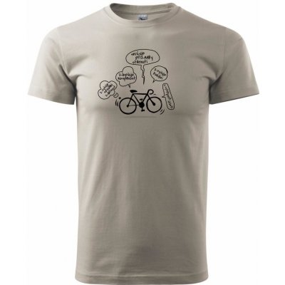 Výhody cyklistiky klasické pánské triko Ledově šedá – Zboží Mobilmania