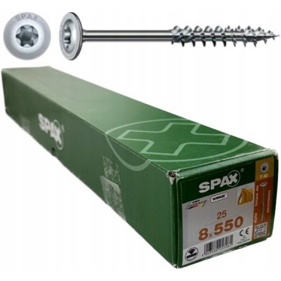 Spax vruty do dřeva konstrukční 8x550mm, 25 ks – Hledejceny.cz