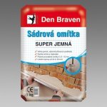 DEN BRAVEN Sádrová omítka bílá 25kg super jemná DenBraven – HobbyKompas.cz