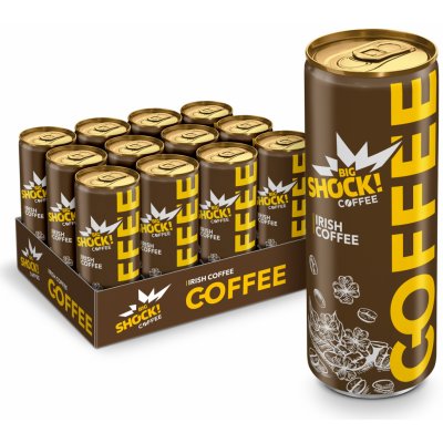 Big Shock! Coffee Irish Ledová káva 12 x 250 ml – Zboží Dáma