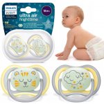 Avent Philips šidítko ultra air 376/11 Nighttime Boy BPA free 2Pack – Zboží Dáma