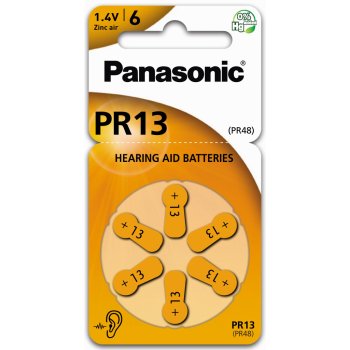 Panasonic baterie do naslouchadel 6ks PR13(48)/6LB