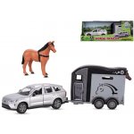 Kids Globe Mikro trading Traffic Volvo EX90 kov s přívěsem pro koně 28 cm – Hledejceny.cz
