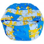 Kojící polštáře Matýsek Náhradní potah na pelíšek ŽIRAFA modrá – Zboží Mobilmania