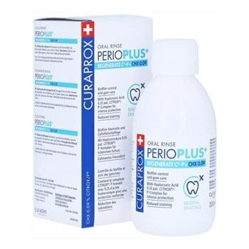 Curaprox Perio Plus+ Regenerate ústní voda (0,09% CHX + HA) 200 ml