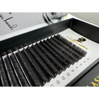 Luxury Lashes Flat 0,15 Zakřivení umělých řas: C, Délka umělých řas: 7 mm – Zboží Dáma