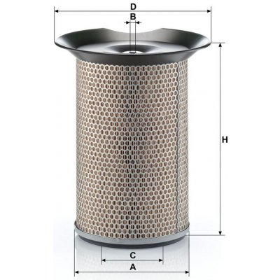 MANN-FILTER Vzduchový filtr MANN C23502 (MF C23502) – Hledejceny.cz