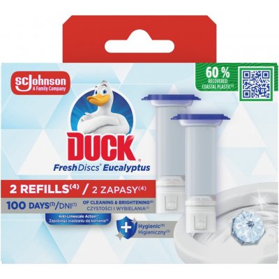 Duck WC blok Fresh Discs Eucalyptus 2 × 36 ml – Zboží Mobilmania