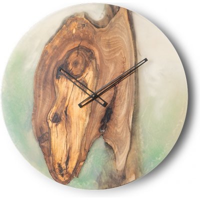 TimeWood CHOCKO Dřevěné bílo-zelená metalíza