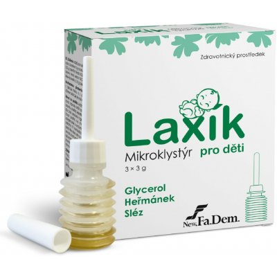 CAREFY Laxík mikroklystýr pro děti 3 x 3 g – Zboží Dáma